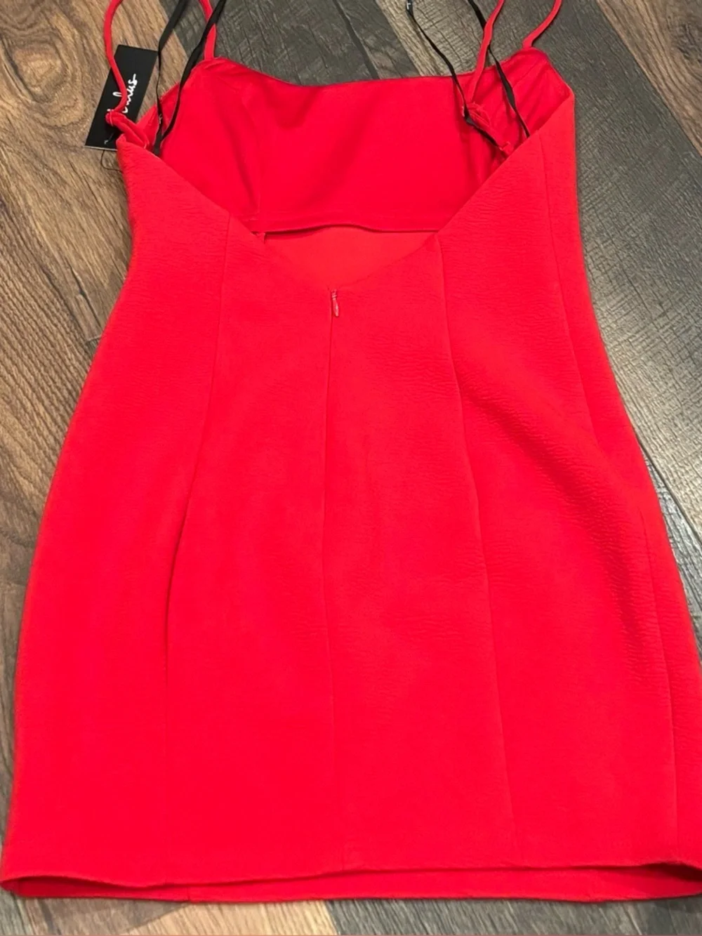 Lulu's NWT Flaunt It Red Bodycon Bodycon Mini Dress Size Small - Picture 8 of 10